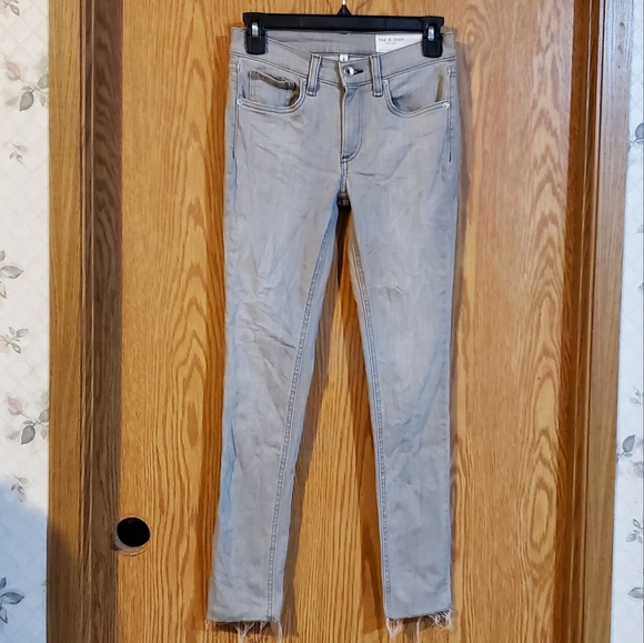 Rag & Bone ankle skinny jeans in Burmese - Picture 3 of 15